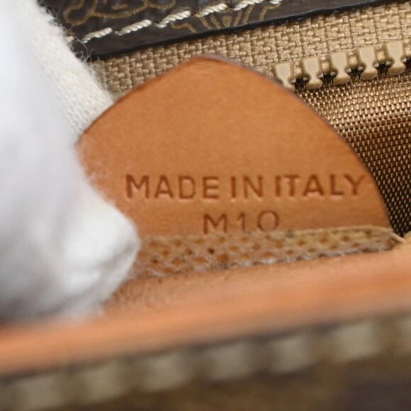 CELINE Macadam Circle Logo Shoulder Bag PVC Leather Brown GHW 88TA110 - Picture 14 of 16